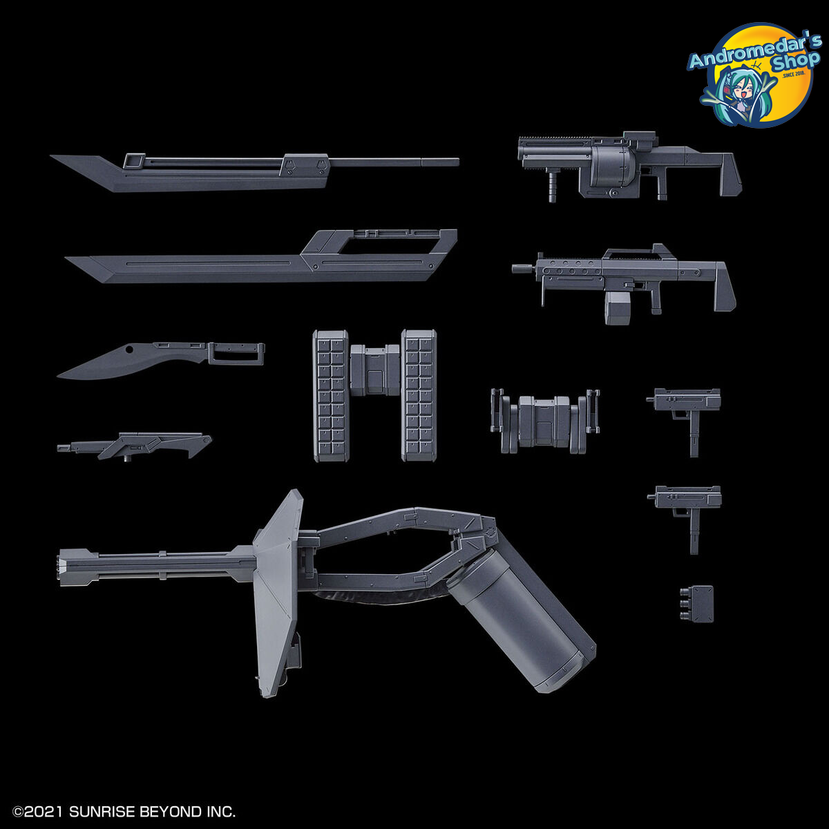 [Bandai] Phụ kiện mô hình lắp ráp - bộ mở rộng High Grade Kyoukai Senki 1/72 HG Weapon Set 2 Model Kits