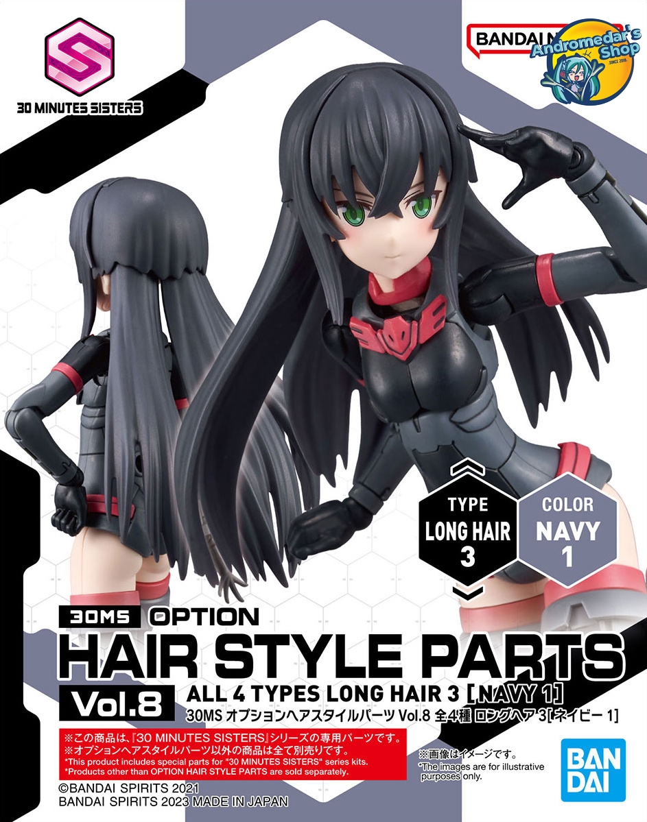 [Bandai] Mô hình lắp ráp 30 Minutes Sisters 30MS Option Hair Style Parts Vol.8 (4 Types) Model Kits