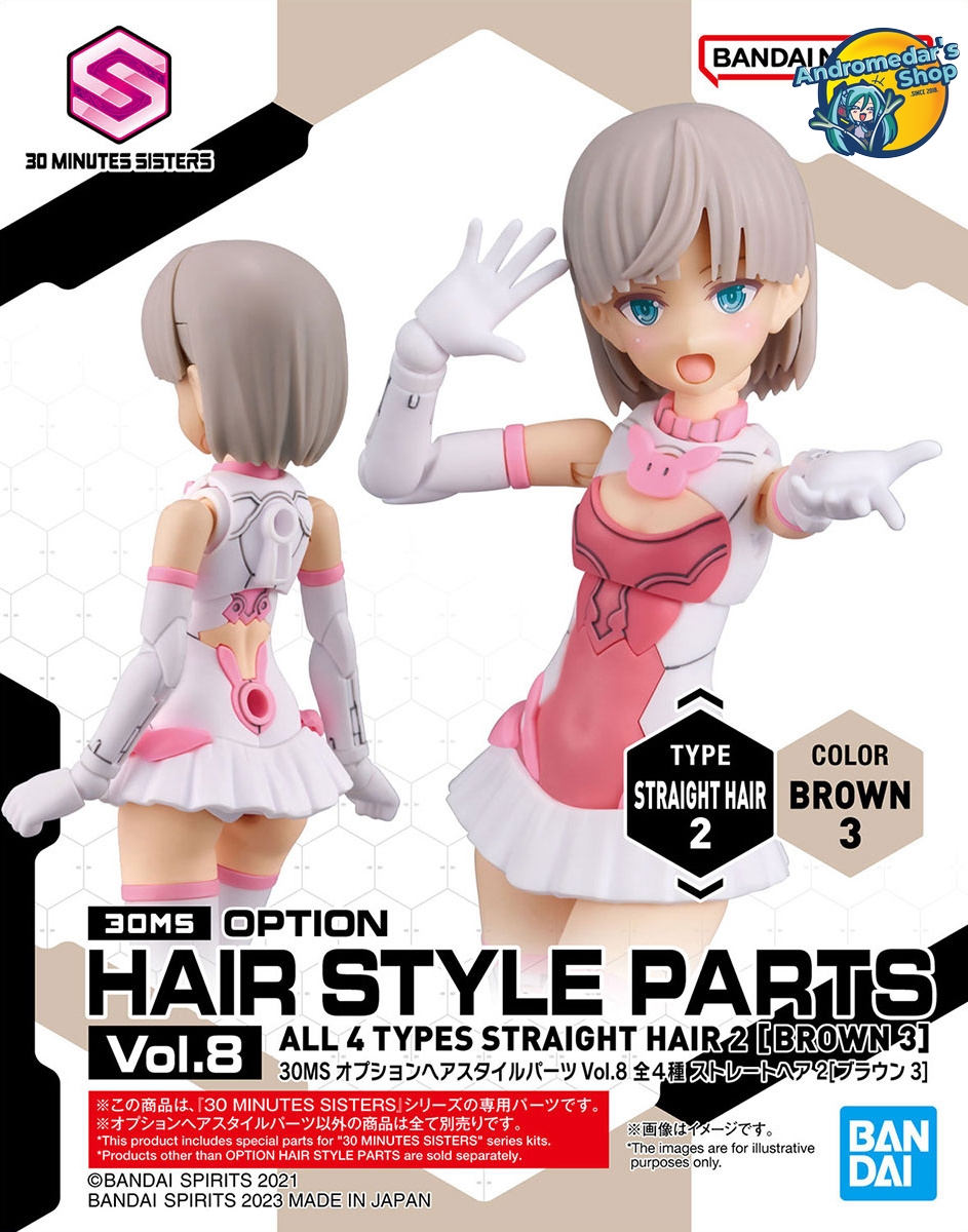 [Bandai] Mô hình lắp ráp 30 Minutes Sisters 30MS Option Hair Style Parts Vol.8 (4 Types) Model Kits