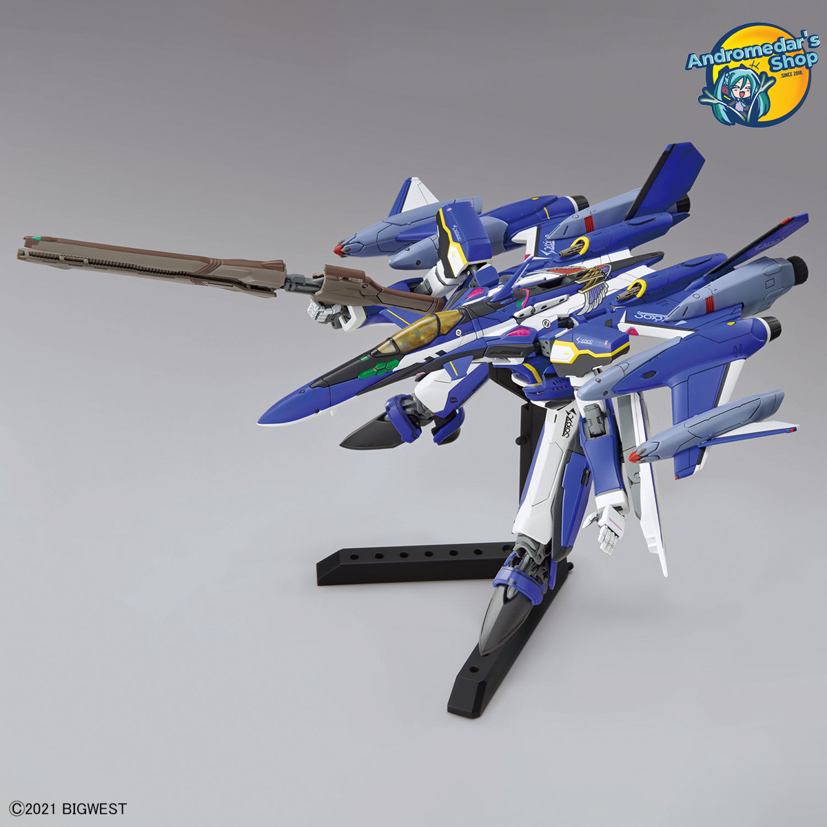 [Bandai] Mô hình lắp ráp Macross Delta 1/100 HG YF-29 Durandal Valkyrie (Maximilian Genus Custom) Full Set Pack