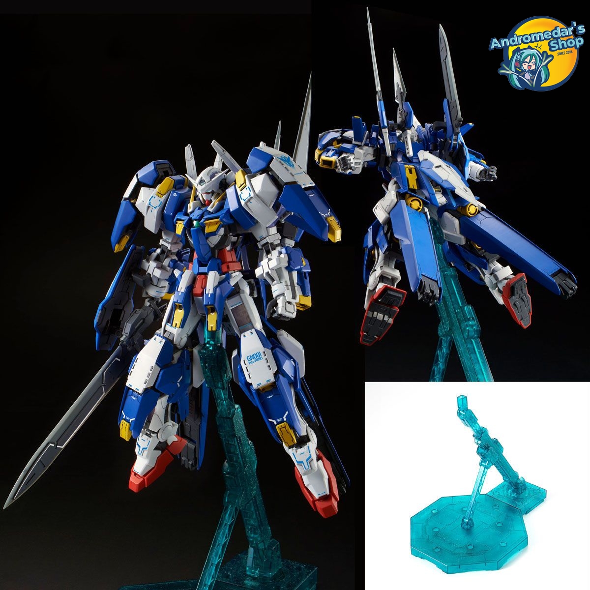 [Bandai] Mô hình lắp ráp Gundam 00 Master Grade MG 1/100 GN-001/hs-A01 Gundam Avalanche Exia Dash Model Kits
