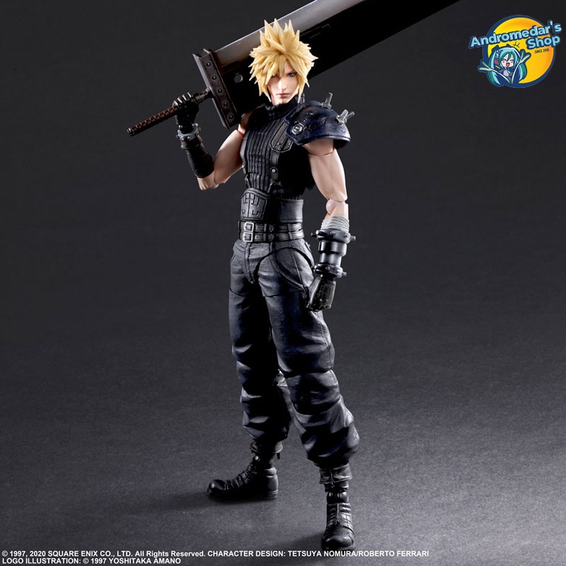 [Square Enix] Mô hình nhân vật Final Fantasy VII Remake PLAY ARTS Kai Cloud Strife Version 2 Action Figure