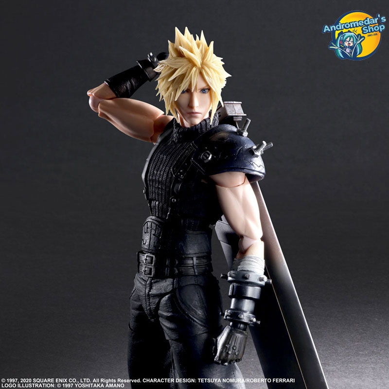 [Square Enix] Mô hình nhân vật Final Fantasy VII Remake PLAY ARTS Kai Cloud Strife Version 2 Action Figure