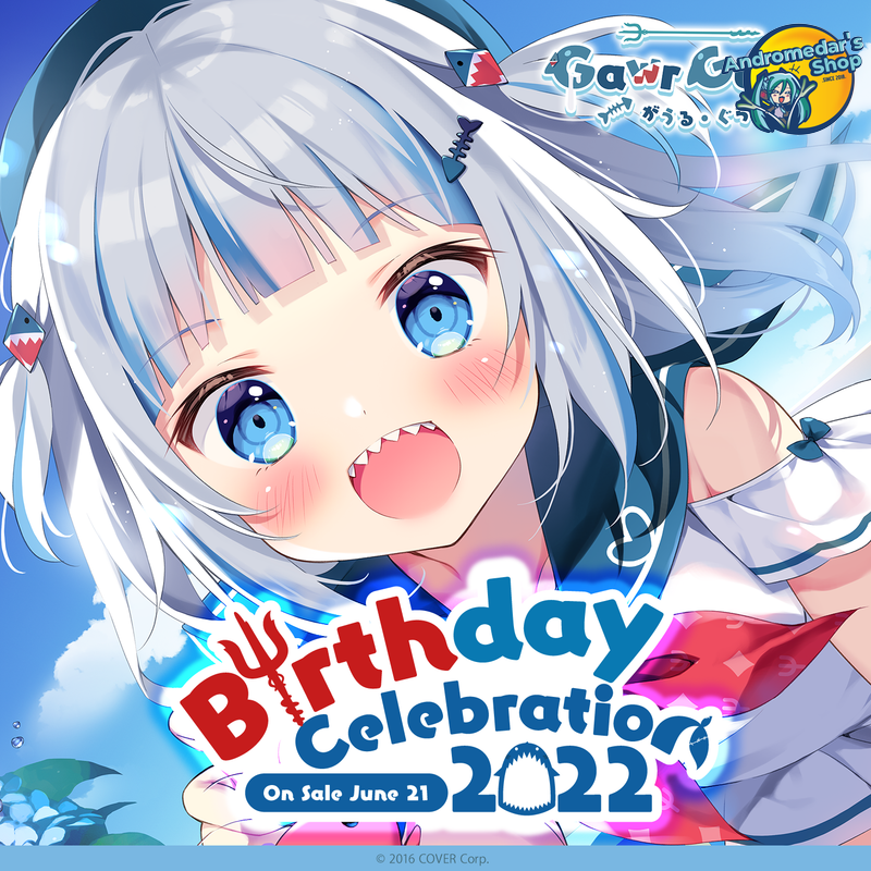 [The Official] Bộ kỉ niệm sinh nhật Gawr Gura Birthday Celebration 2022 Merch Complete Set