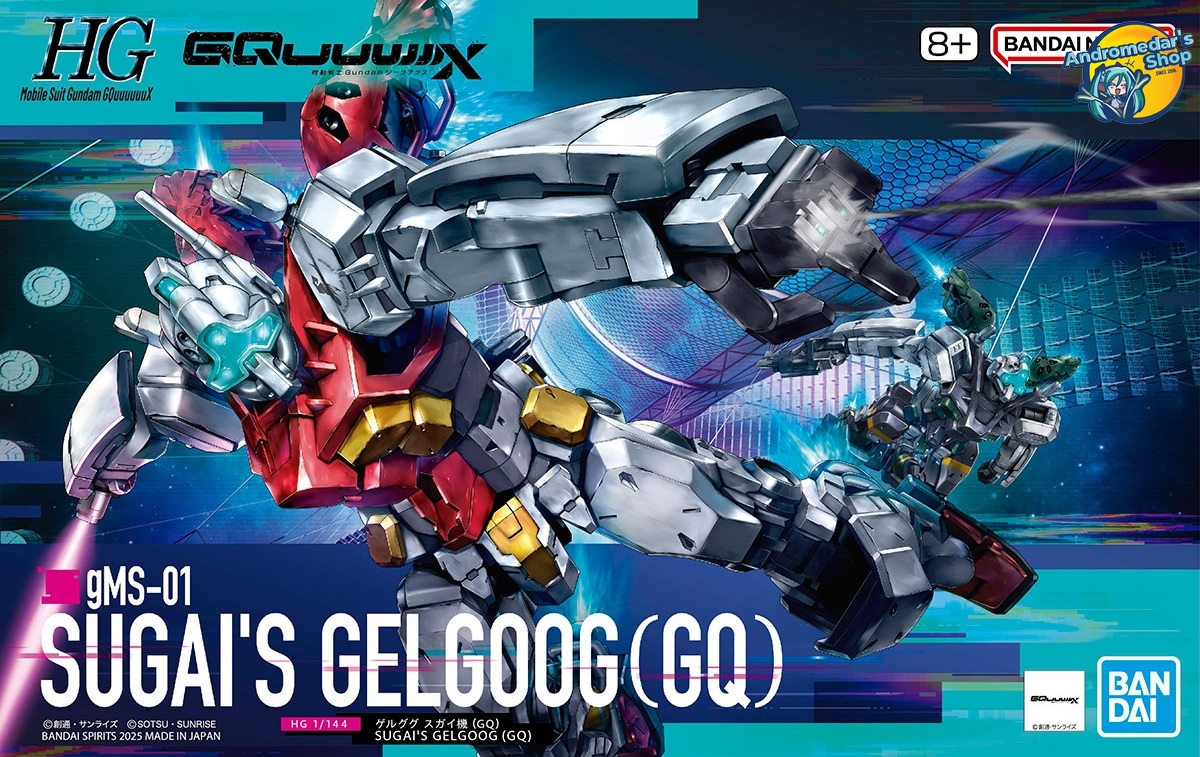 [Bandai] Mô hình lắp ráp High Grade GQuuuuuuX 03 HG 1/144 HGGQ gMS-01 Sugai's Gelgoog (GQ) Model Kits