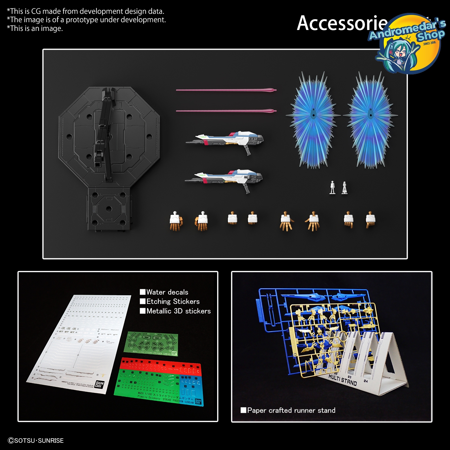 [Bandai] Mô hình lắp ráp 1/100 MGEX Strike Freedom (Gundam Seed Destiny) Model Kits