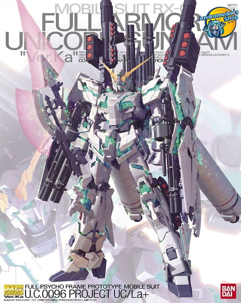 [Bandai] Mô hình lắp ráp RX-0 Full Armor Unicorn Gundam Ver.Ka (MG) (Gundam Model Kits)