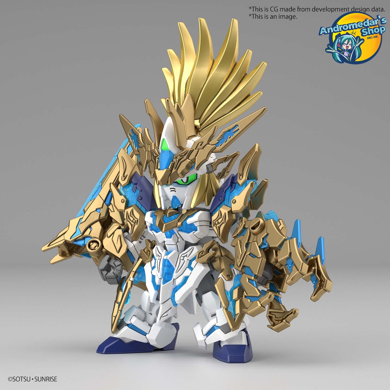 [Bandai] Mô hình lắp ráp SDW Heroes 17 Longzun Liu Bei Unicorn Gundam (Gundam Model Kits)