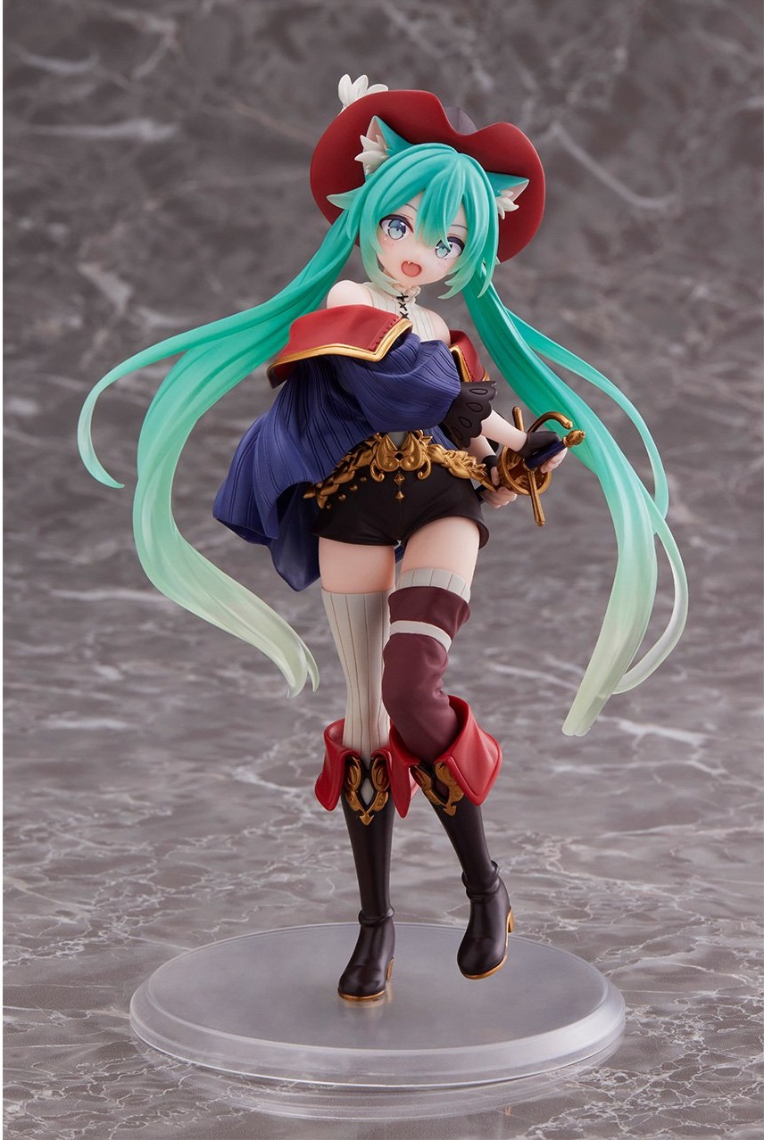 [Taito] Mô hình nhân vật Vocaloid Piapro Characters Hatsune Miku Wonderland Puss in Boots Prize Figure