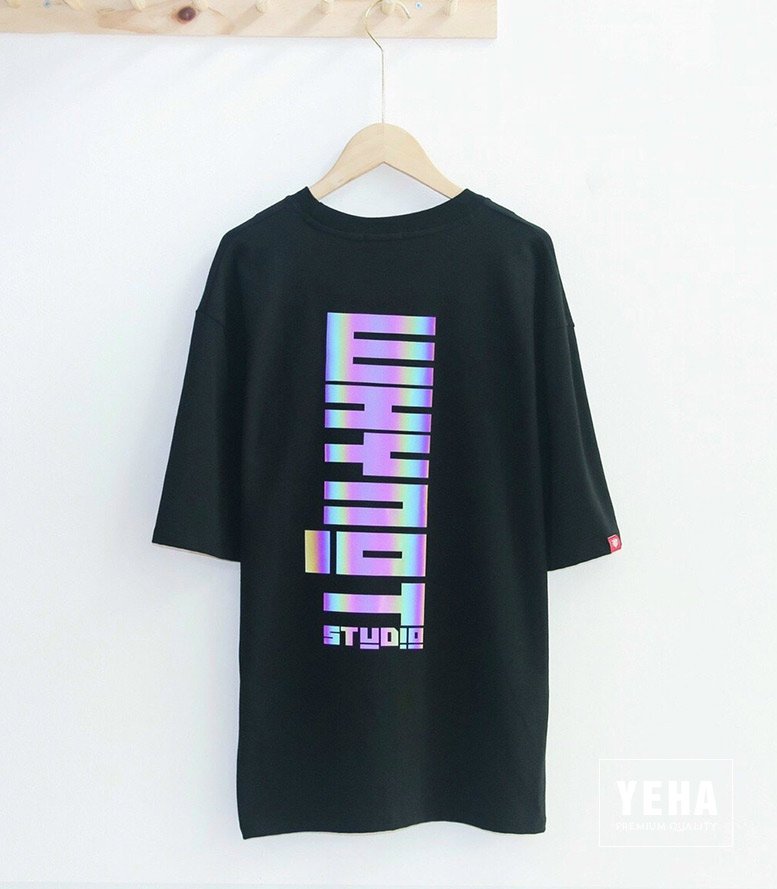 Áo thun phản quang unisex form rộng tay lỡ mẫu WHYNOT STUDIO