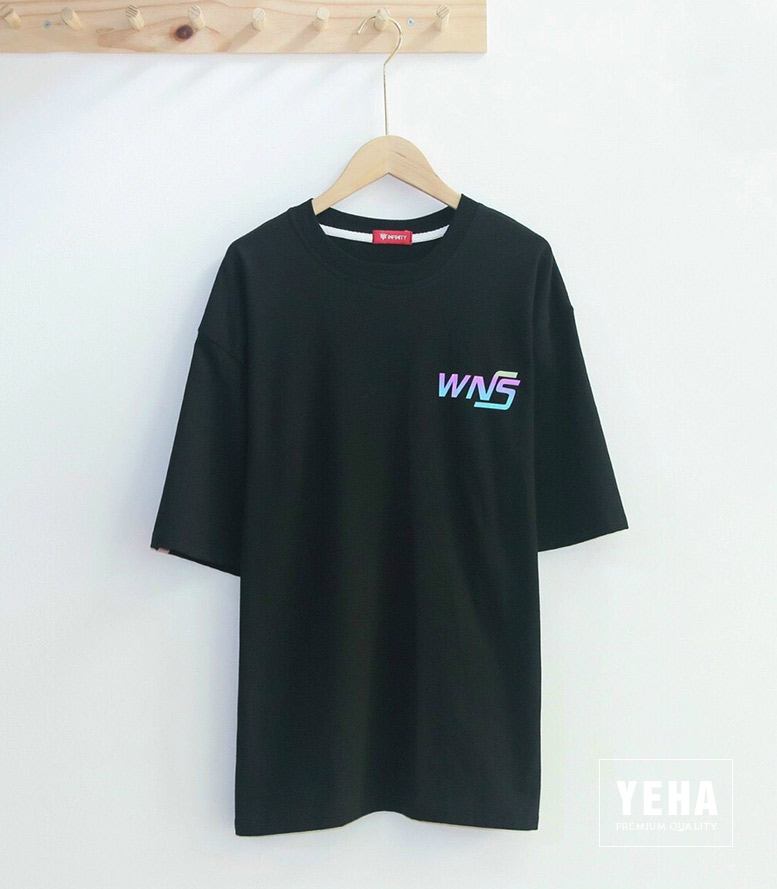 Áo thun phản quang unisex form rộng tay lỡ mẫu WHYNOT STUDIO