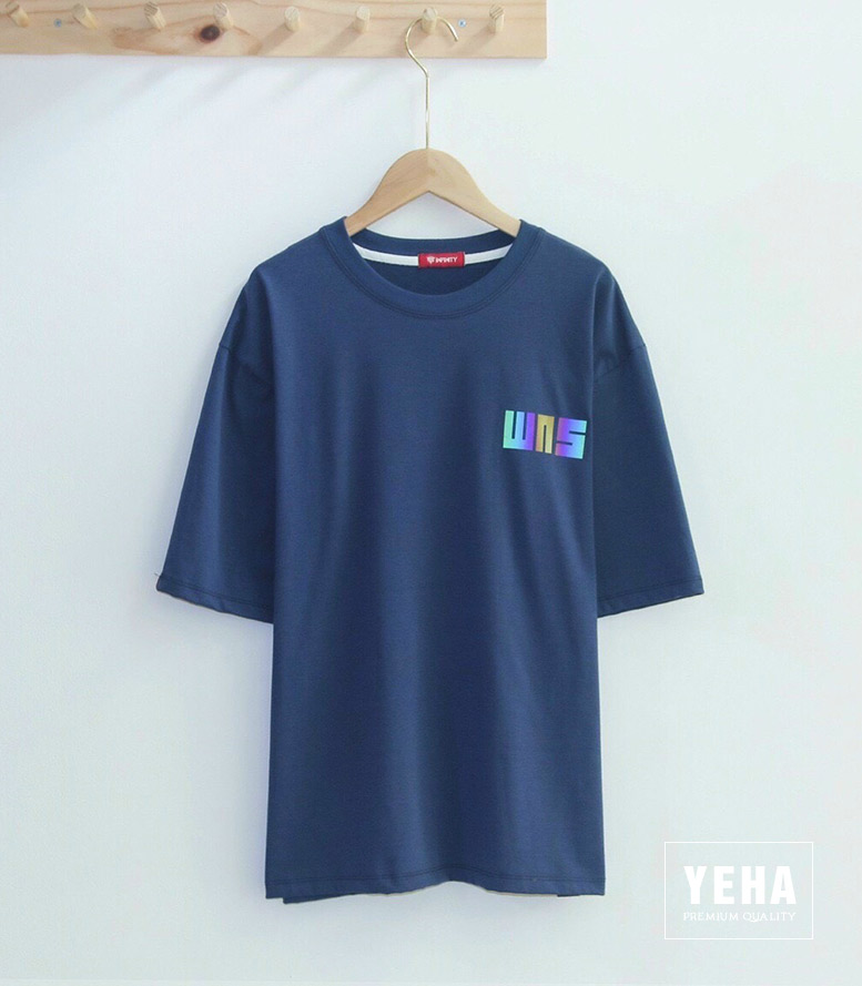Áo thun phản quang unisex form rộng tay lỡ mẫu WHYNOT STUDIO