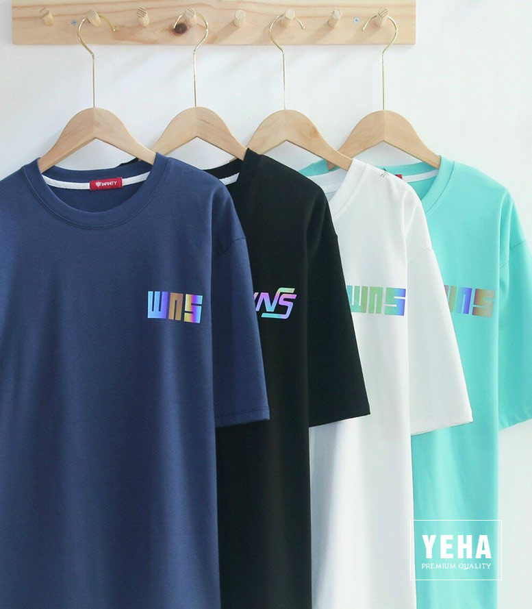 Áo thun phản quang unisex form rộng tay lỡ mẫu WHYNOT STUDIO