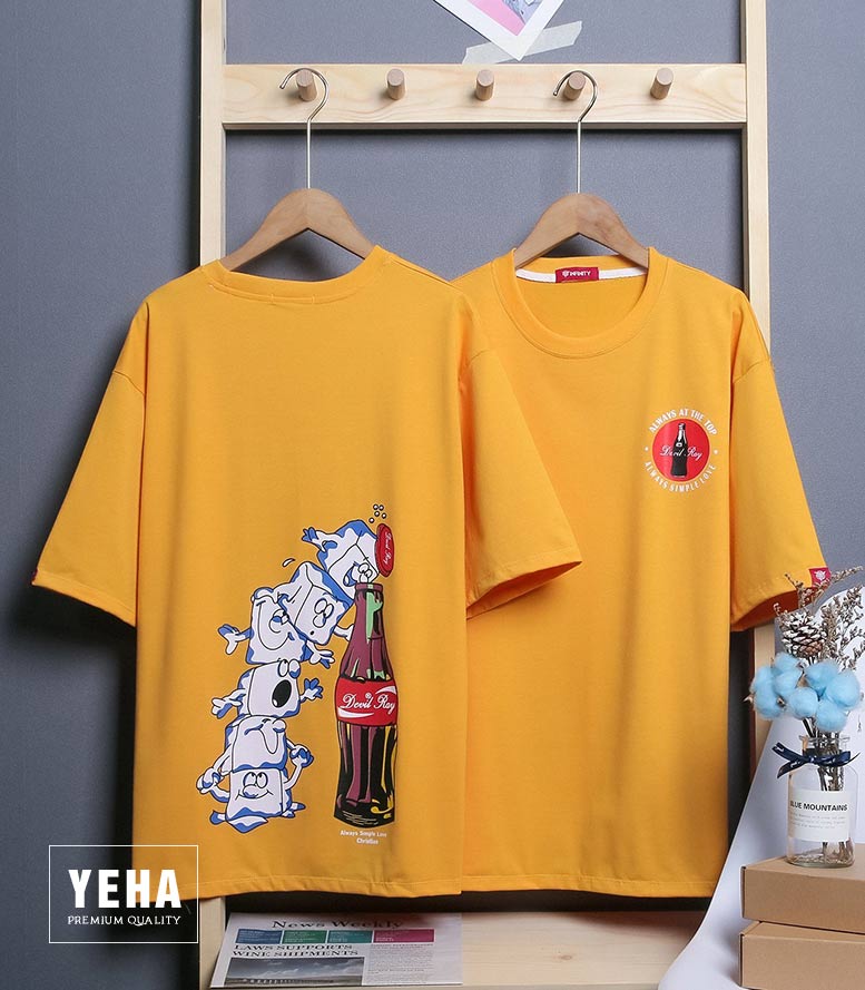 Áo thun phông unisex form rộng tay lỡ mẫu VIÊN ĐÁ PEPSI