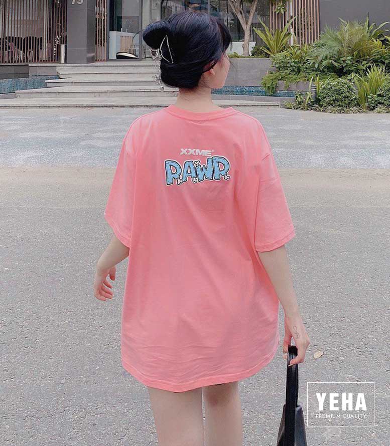 Áo thun unisex form rộng tay lỡ mẫu RAWR XXME