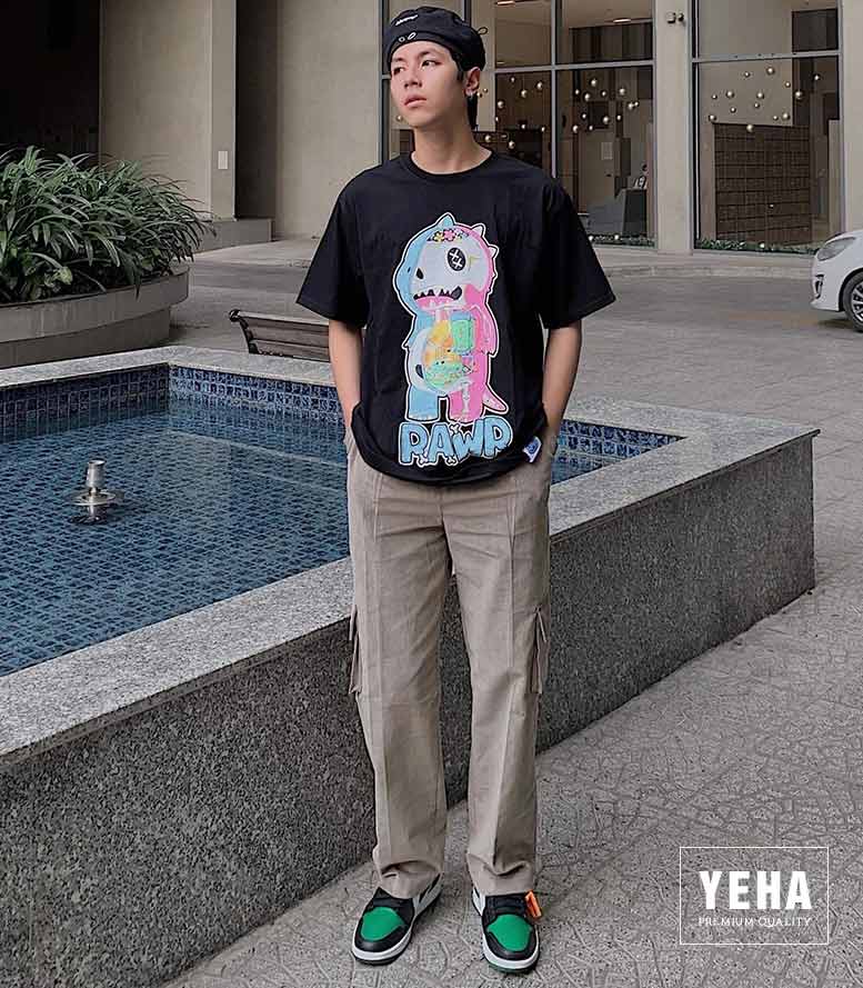 Áo thun unisex form rộng tay lỡ mẫu RAWR XXME