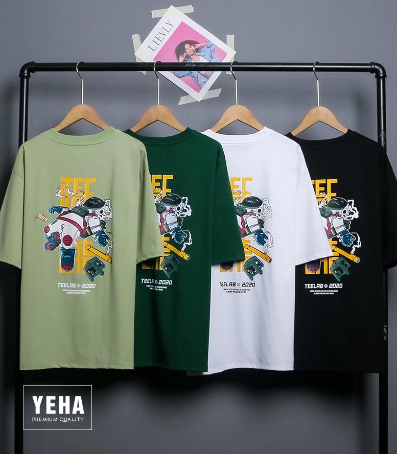 Áo thun unisex form rộng tay lỡ mẫu TEELAB