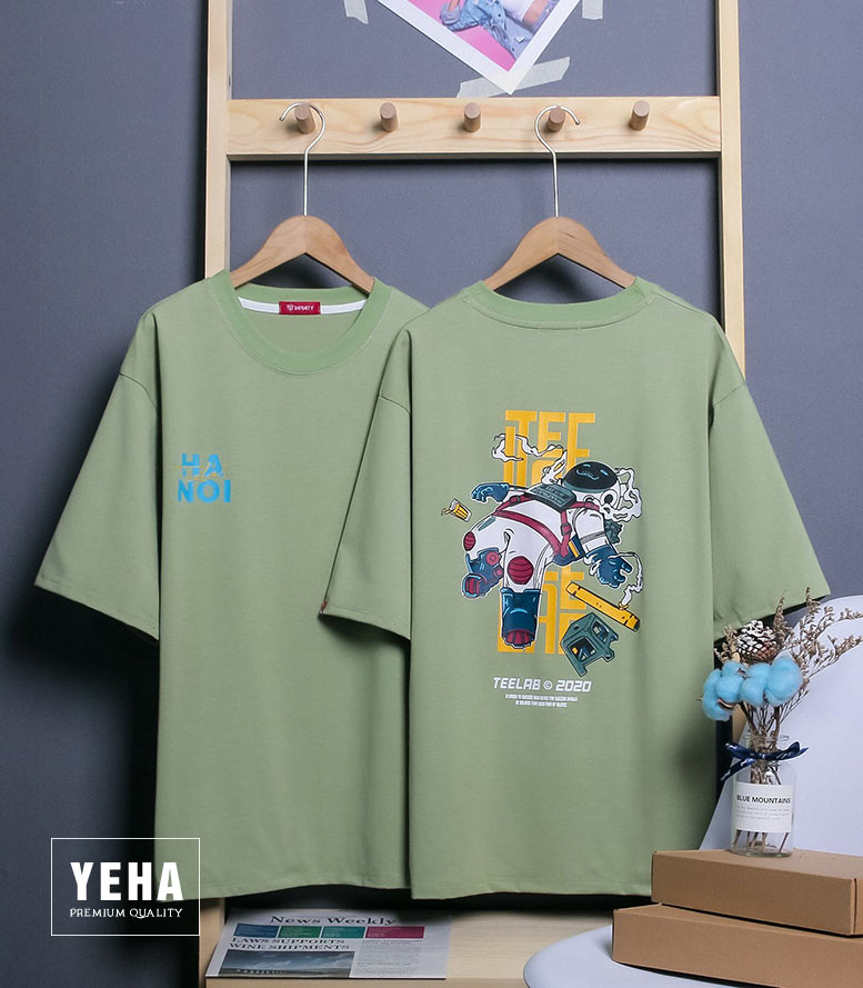 Áo thun unisex form rộng tay lỡ mẫu TEELAB