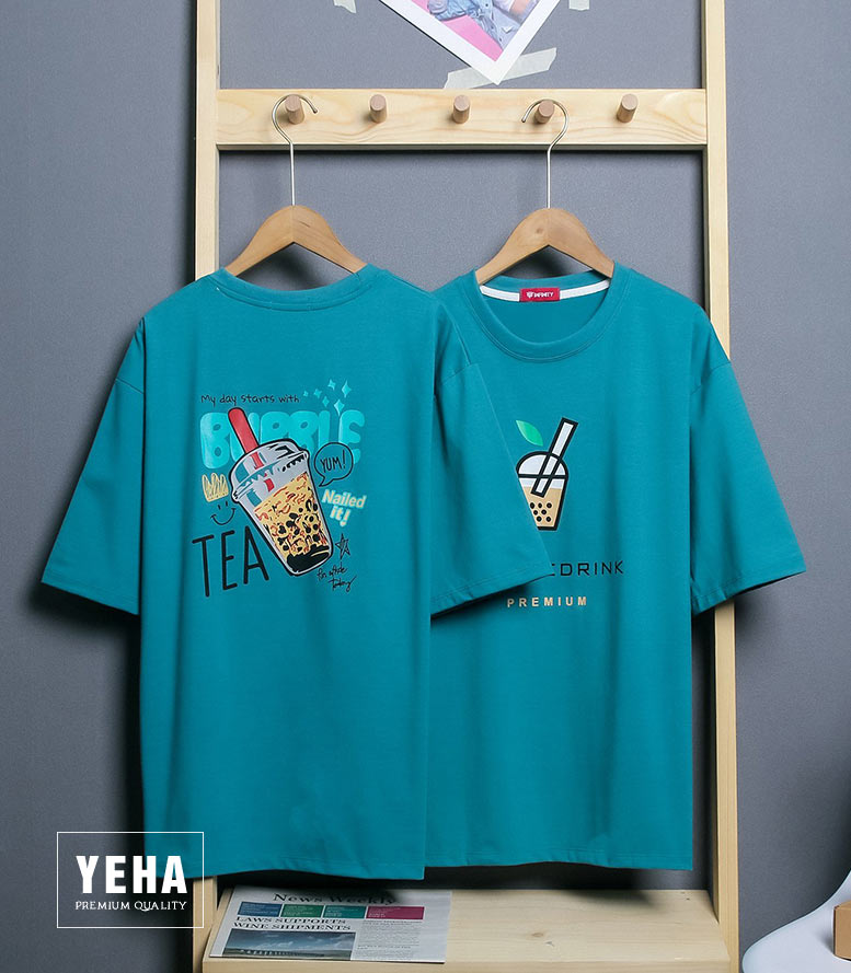 Áo Thun Phông Unisex Tay Lỡ Mẫu TRÀ SỮA BUBBLEDRINK