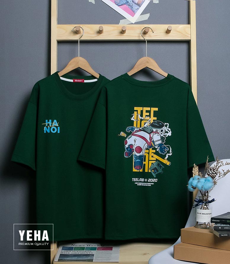 Áo thun unisex form rộng tay lỡ mẫu TEELAB