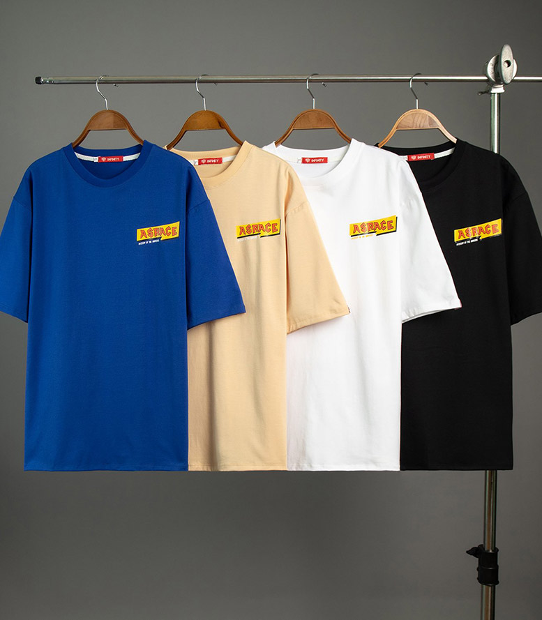 Áo thun unisex form rộng tay lỡ mẫu ASRACE