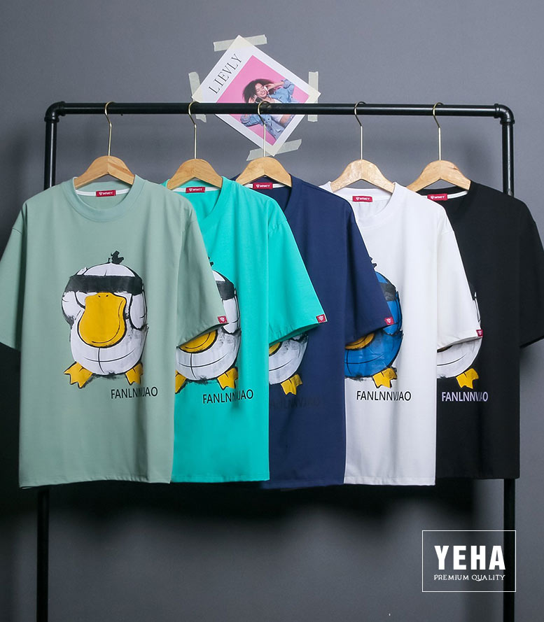 Áo Thun Phông Unisex Tay Lỡ Form Rộng Mẫu VỊT FANLNN