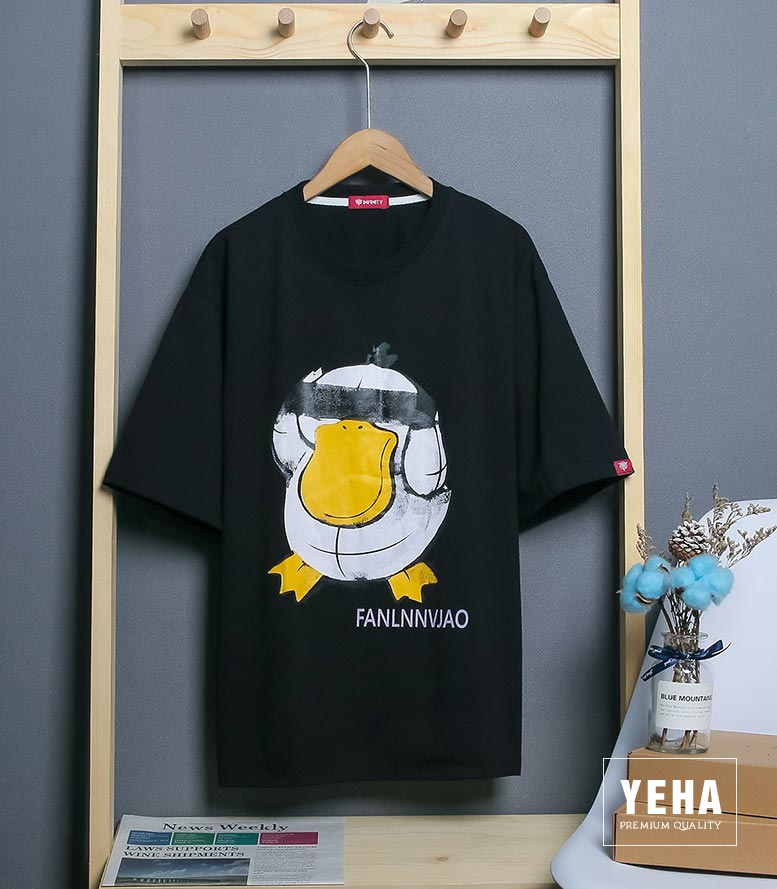 Áo Thun Phông Unisex Tay Lỡ Form Rộng Mẫu VỊT FANLNN