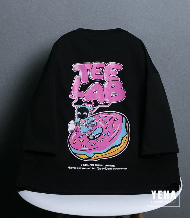 Áo Thun Phông Unisex Form Rộng Tay Lỡ Mẫu TEELAB DONUT