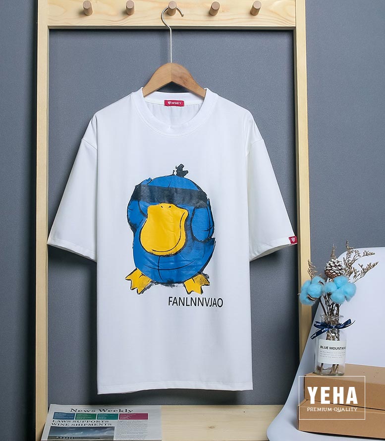 Áo Thun Phông Unisex Tay Lỡ Form Rộng Mẫu VỊT FANLNN