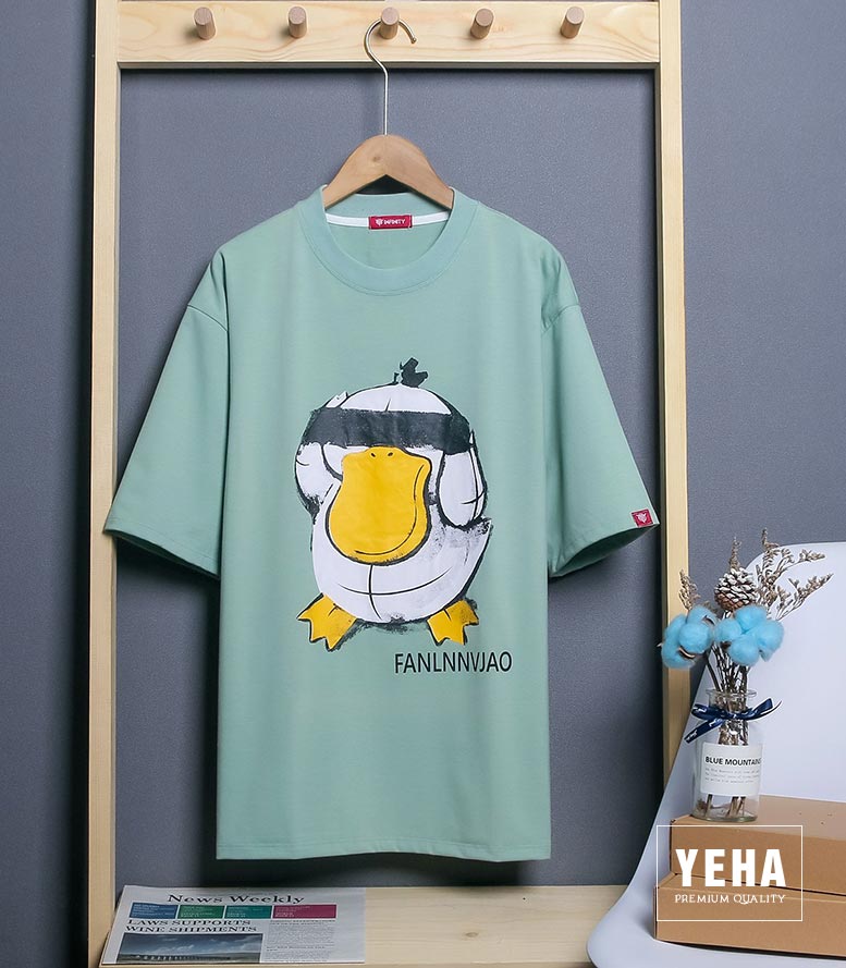 Áo Thun Phông Unisex Tay Lỡ Form Rộng Mẫu VỊT FANLNN