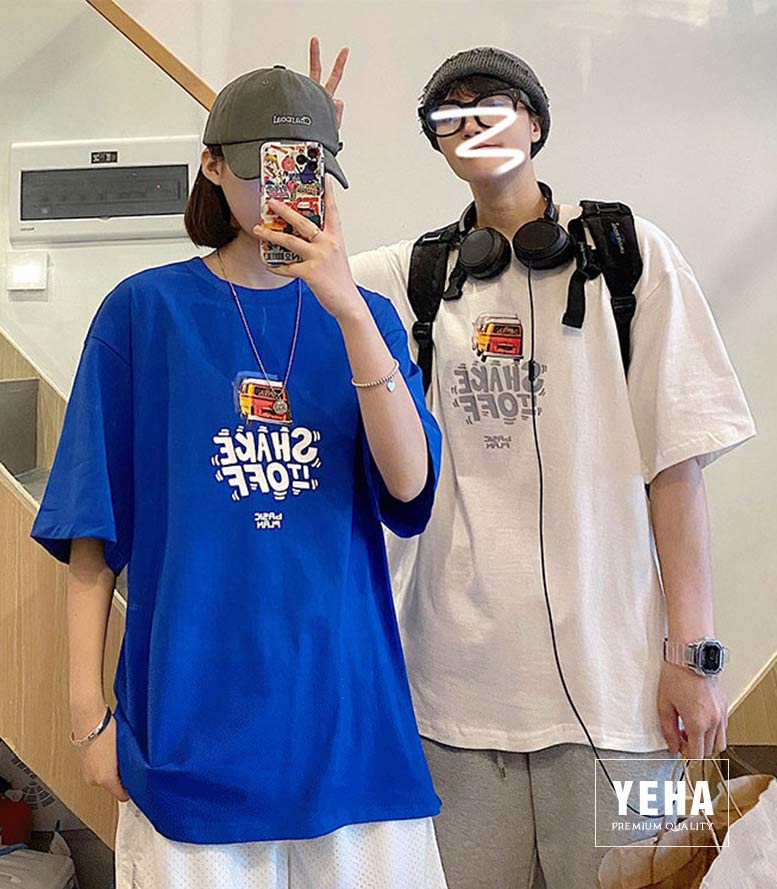 Áo thun phông unisex form rộng tay lỡ mẫu SHAKE OFF