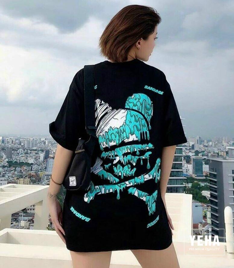 Áo thun unisex form rộng tay lỡ mẫu ACIDIC