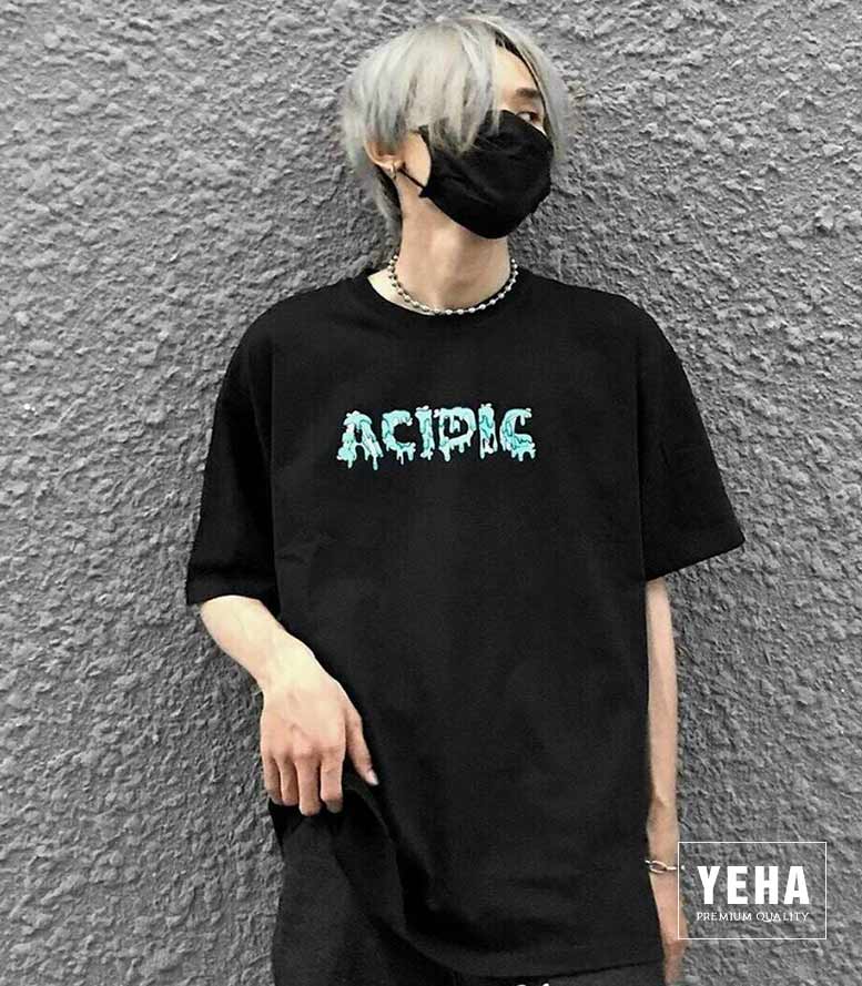 Áo thun unisex form rộng tay lỡ mẫu ACIDIC