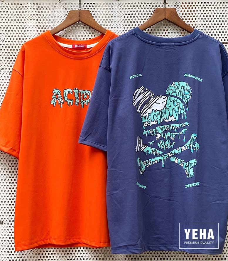 Áo thun unisex form rộng tay lỡ mẫu ACIDIC