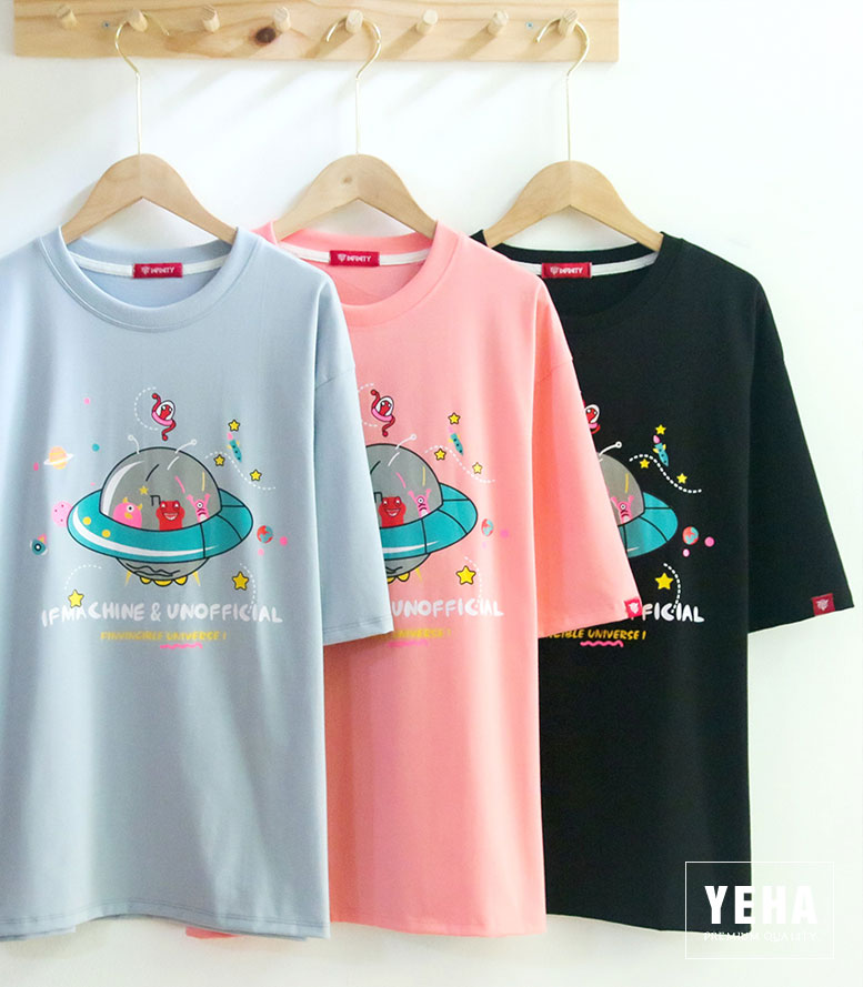 Áo thun unisex form rộng tay lỡ mẫu ĐĨA BAY