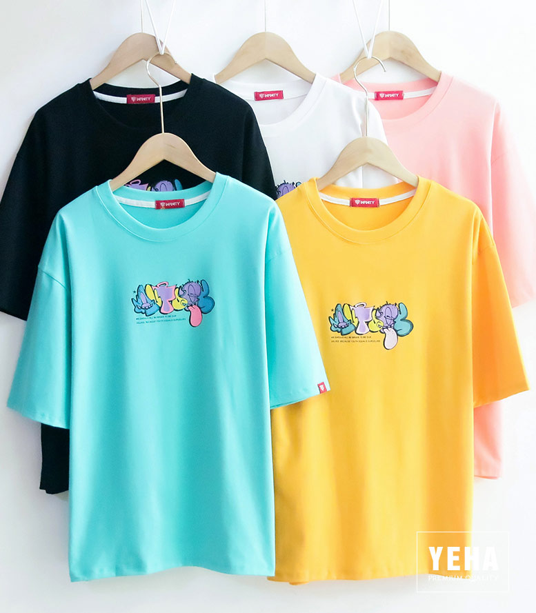 Áo thun unisex form rộng tay lỡ mẫu GẤU MẶT ĐẸP