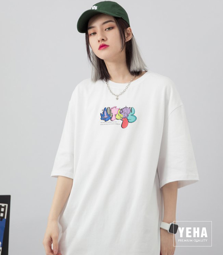 Áo thun unisex form rộng tay lỡ mẫu GẤU MẶT ĐẸP