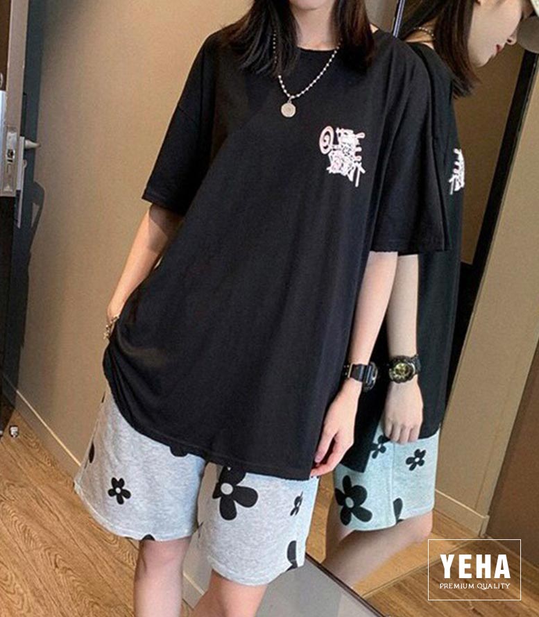 Áo thun unisex tay lỡ form rộng mẫu OFFBEAT màu đen