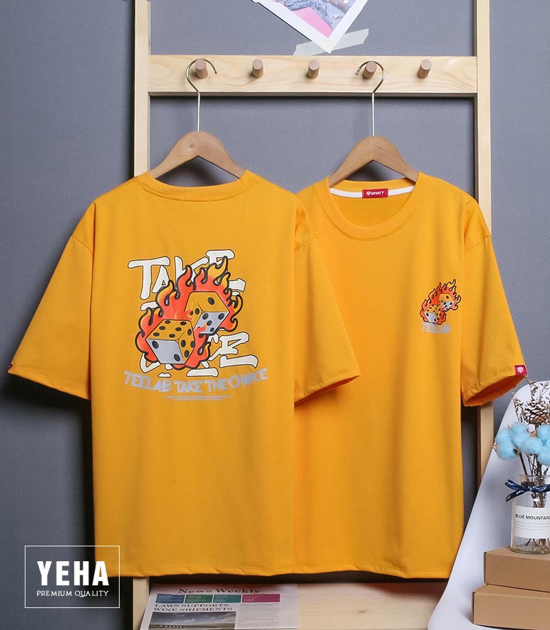 Áo thun phông unisex tay lỡ form rộng mẫu TEELAB XÚC XẮC