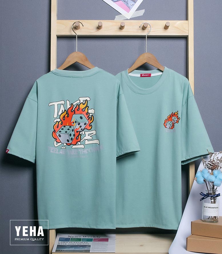 Áo thun phông unisex tay lỡ form rộng mẫu TEELAB XÚC XẮC
