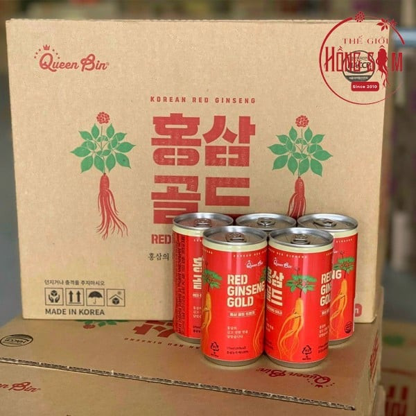 NƯỚC UỐNG HỒNG SÂM KOREAN RED GINSENG GOLD DẠNG HỘP GIẤY VÀNG ĐẶC TRƯNG