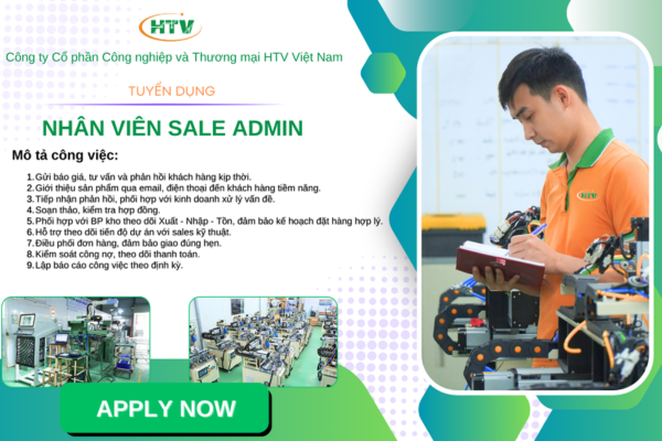 TUYỂN DỤNG NHÂN VIÊN SALE ADMIN