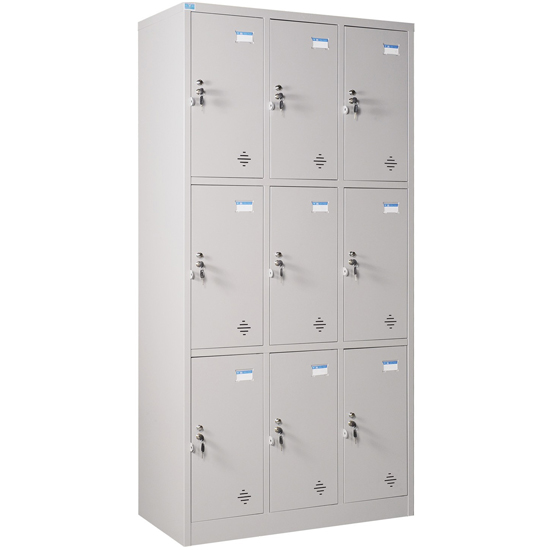 Tủ sắt đựng đồ cá nhân locker 9 ngăn TU983-3KP