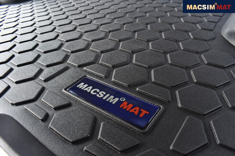 Thảm lót cốp xe ô tô Honda City 2015+ nhãn hiệu Macsim chất liệu TPV cao cấp màu đen (Ảnh 6)