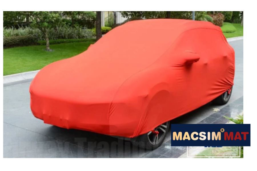 Bạt phủ cao cấp ô tô Mercedes E nhãn hiệu Macsim sử dụng trong nhà chất liệu vải thun - màu đen và màu đỏ (Ảnh 2)