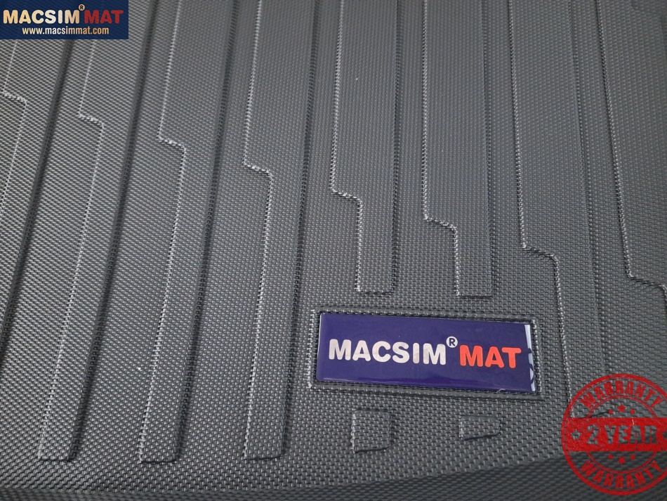 Thảm lót cốp xe ô tô Honda CRV 2018- 2020 nhãn hiệu Macsim chất liệu TPV cao cấp màu đen (Ảnh 2)
