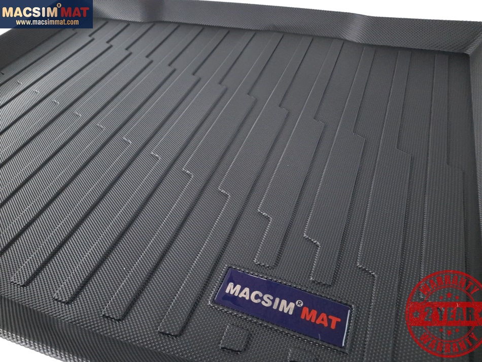 Thảm lót cốp xe ô tô Honda CRV 2018- 2020 nhãn hiệu Macsim chất liệu TPV cao cấp màu đen (Ảnh 3)
