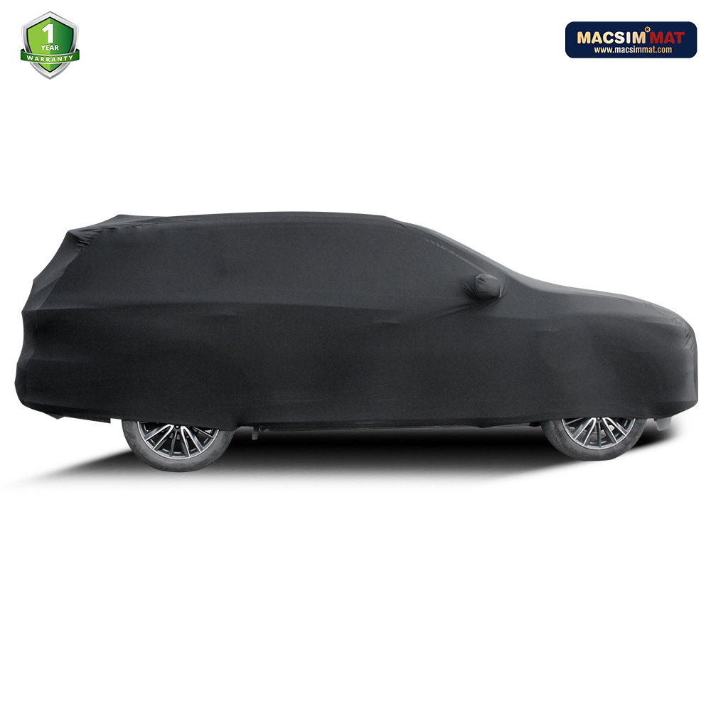 Bạt phủ ô tô trong nhà sedan cỡ 3L vải thun - màu đen