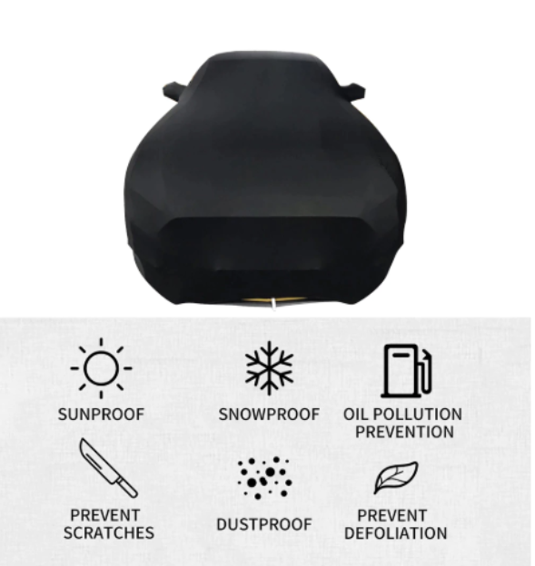 Bạt phủ ô tô Audi Q7 nhãn hiệu Macsim sử dụng trong nhà chất liệu vải thun - màu đen và màu đỏ