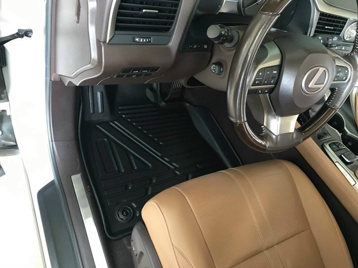 Thảm lót sàn xe ô tô Lexus RX 2015-2022 Macsim – TPE đúc khuôn cao cấp, Dễ vệ sinh (Mã 07)